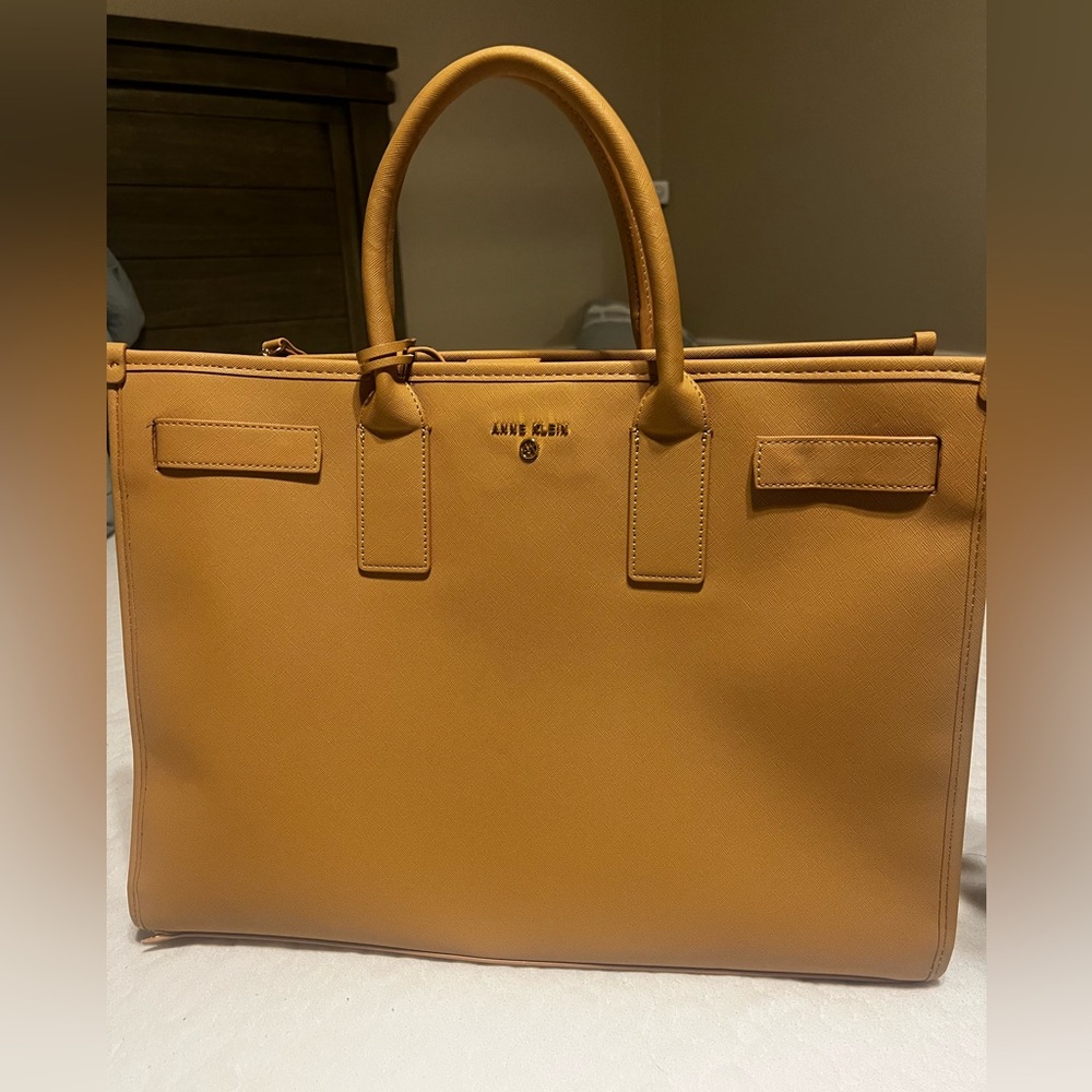 Anne Klein Camel Laptop Tote